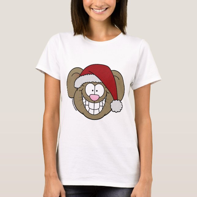 Camiseta T-Shirt do Rato papai noel (Frente)