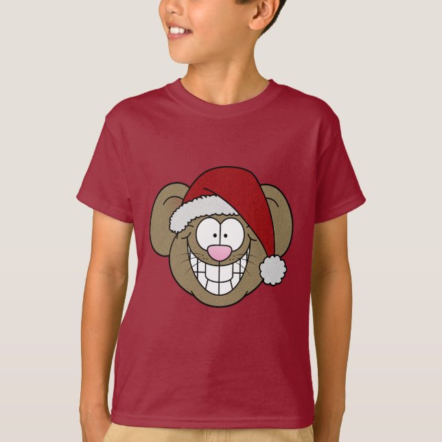 Camiseta T-Shirt do Rato papai noel (Frente)