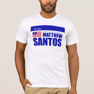 Camiseta t-shirt do Re-elect Matt Santos