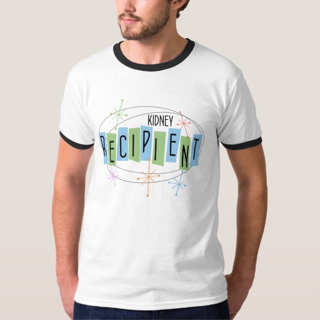 Camiseta t-shirt do receptor do rim retrordesign (Frente)