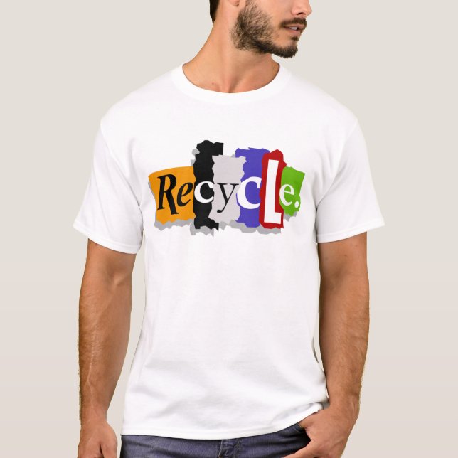 Camiseta T-shirt do reciclar (Frente)