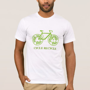Camiseta T-shirt do reciclar do ciclo