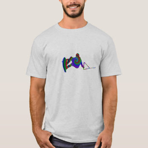 Camiseta T-shirt do redemoinho da cor de Wakeboard