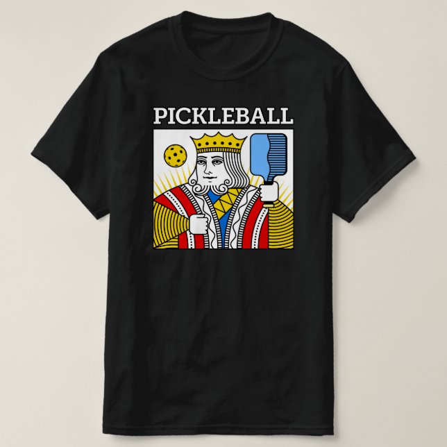 CAMISETA T-SHIRT DO REI DE PICKLEBALL (Frente do Design)
