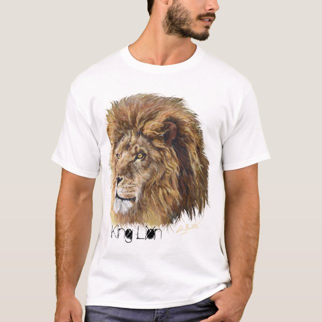 Camiseta T-shirt do rei Leão (coração), homem (Frente)