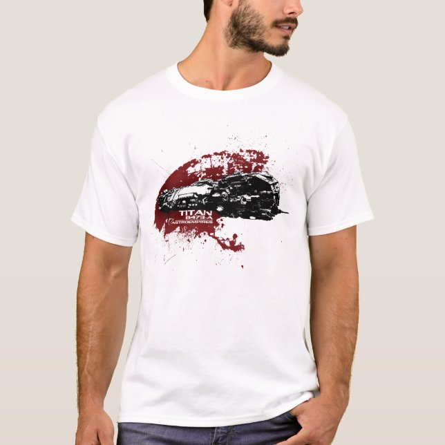 Camiseta T-shirt do respingo do titã (Frente)