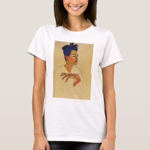 Camiseta T-shirt do retrato de auto de Egon Schiele