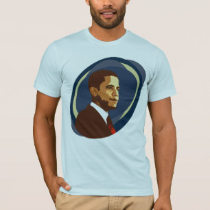 Camiseta T-shirt do retrato de Barack Obama