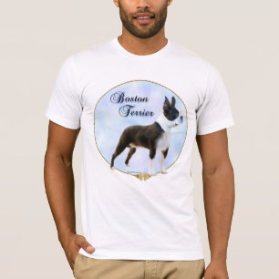 Camiseta T-shirt do retrato de Boston Terrier
