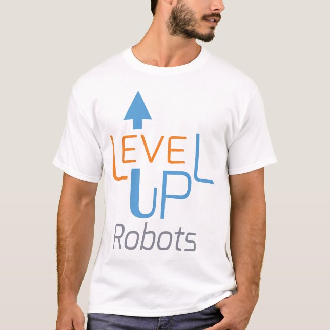 Camiseta t-shirt do Robots Level Up (Frente)