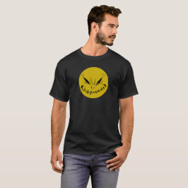 Camiseta T-shirt do rosto do sorriso mau