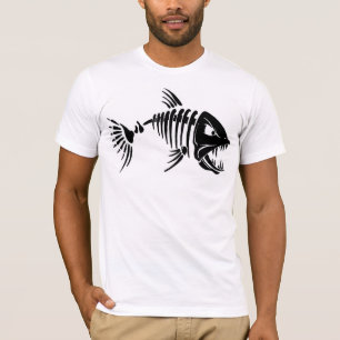 Camiseta T-shirt do roupa dos homens/esqueleto americanos