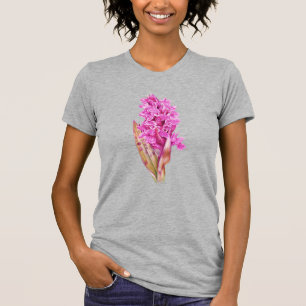 Camiseta T-shirt do roxo do rosa da arte do watercolour da