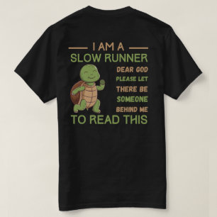 Camiseta T-shirt do Runner Lento e Engraçado Presente para 