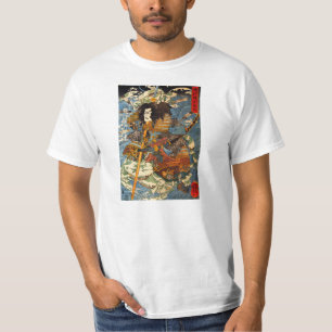 Camiseta T-shirt do samurai de Kuniyoshi
