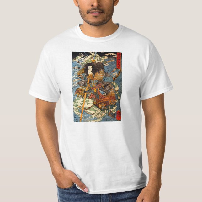 Camiseta T-shirt do samurai de Kuniyoshi (Frente)