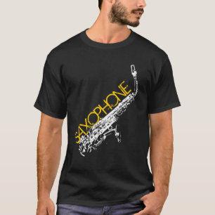 Camiseta T-shirt do saxofone