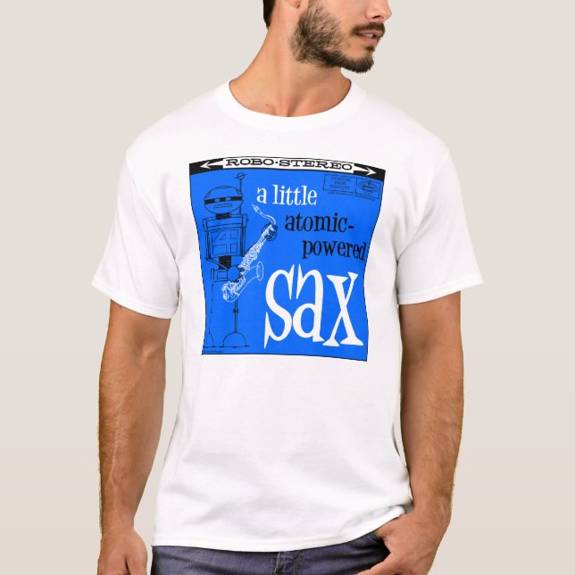 Camiseta T-shirt do SAXOFONE ATÔMICO" do lago autumn " (Frente)