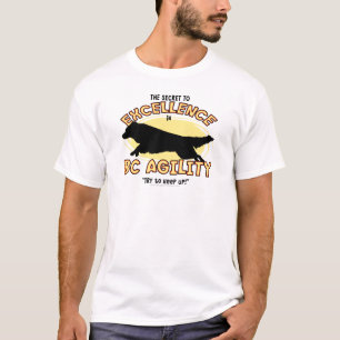 Camiseta T-shirt do segredo de border collie da agilidade