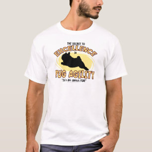 Camiseta T-shirt do segredo do Pug da agilidade
