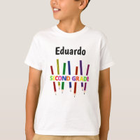 Camiseta T-Shirt do segundo de Lápis Colorido