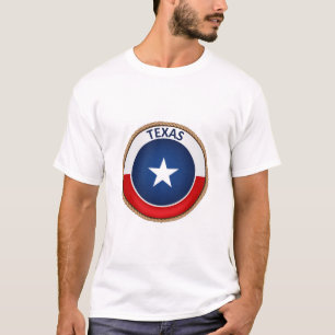 Camiseta T-shirt do selo da bandeira do estado do Texas