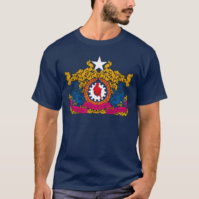 Camiseta T-shirt do selo de Myanmar (Frente)