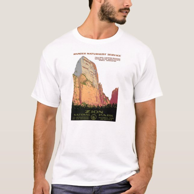 Camiseta T-shirt do serviço da guarda florestal de WPA: (Frente)