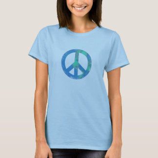 Camiseta T-shirt do sinal de paz da terra