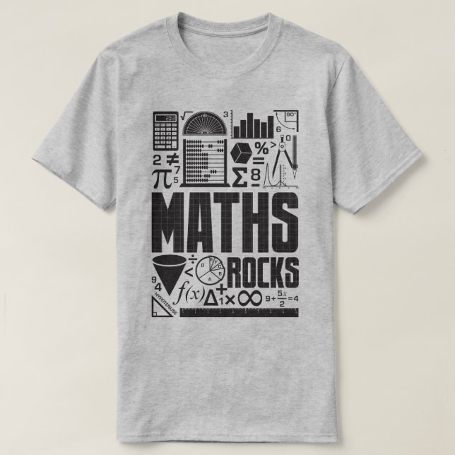 Camiseta T-shirt do slogan do nerd do geek da matemática (Frente do Design)