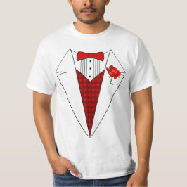 Camiseta T-shirt do smoking do amante do dia dos namorados