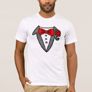 Camiseta T-shirt do smoking do casamento
