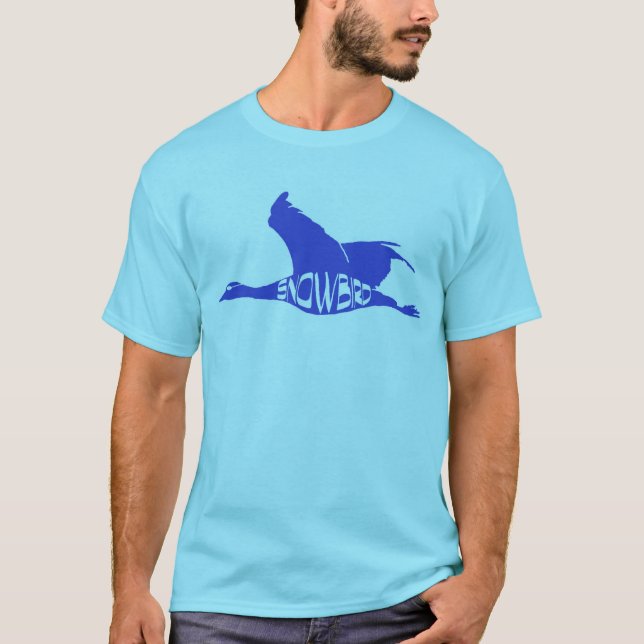 Camiseta T-shirt do Snowbird dos homens (Frente)