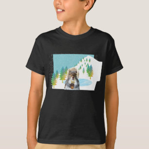 Camiseta T-shirt do Snowboarder do esquilo