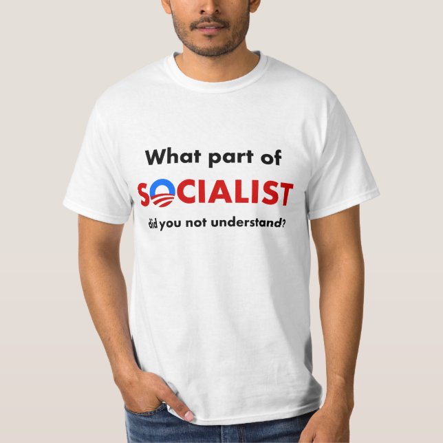Camiseta T-shirt do socialista de Obama (Frente)