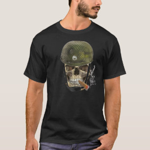 Camiseta t-shirt do soldado do crânio