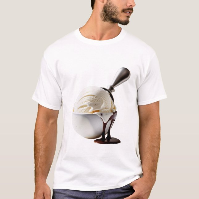 Camiseta T-shirt do sorvete (Frente)