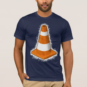 Camiseta T-shirt do Splatter do cone da segurança de