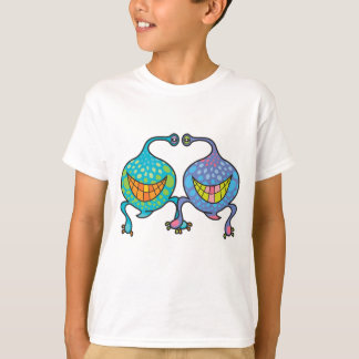 Camiseta T-shirt do Sr. e da Sra. Blob Cartoon da Alienígen