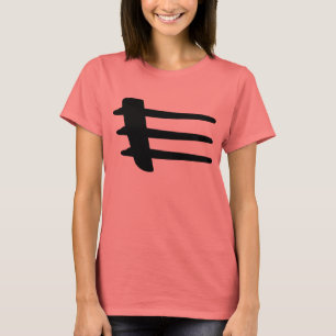 Camiseta T-shirt do Strake do lado do fogo cruzado de