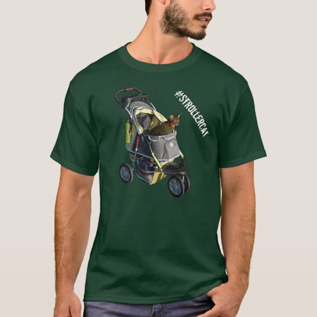 Camiseta T-shirt do #Strollercat (Frente)