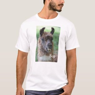 Camiseta T-shirt do Sup da cara do lama