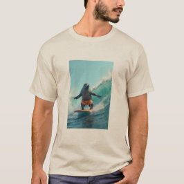 Camiseta t-shirt do surfista de foca