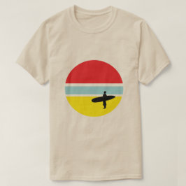 Camiseta T-shirt do surfista do por do sol