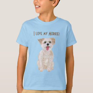 Camiseta T-Shirt do Sweet Morkie Blue Boy