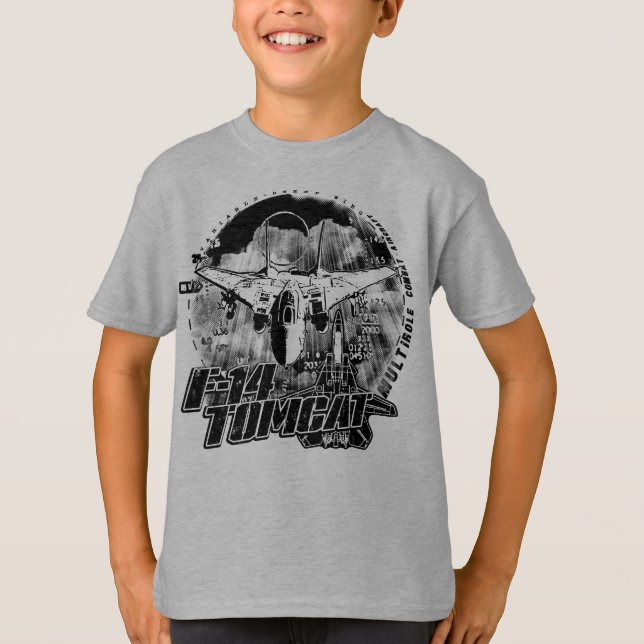 Camiseta T-shirt do t-shirt de F-14 Tomcat (Frente)