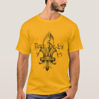 Camiseta T-shirt do tatuagem da flor de lis - personalizado