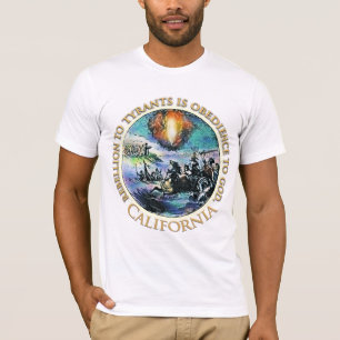 Camiseta T-shirt do tea party de Califórnia
