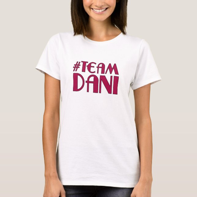 Camiseta T-shirt do Team Dani Ringer (Frente)
