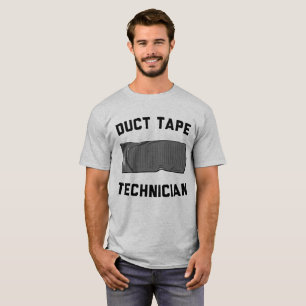 Camiseta T-shirt do técnico da fita adesiva